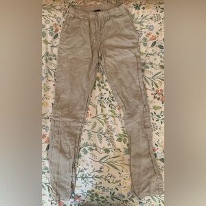 john p greece 100% Linen Pants